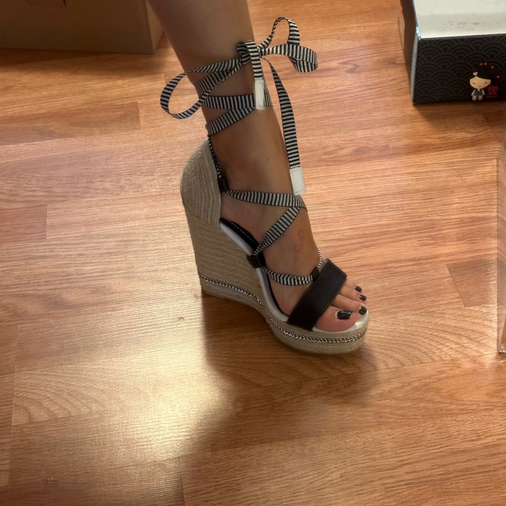 ZARA wedge platform sandals size 36 EU